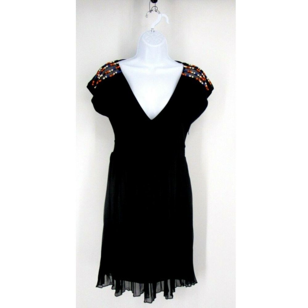 French Connection Jersey Pleated Dress Size 4 2120